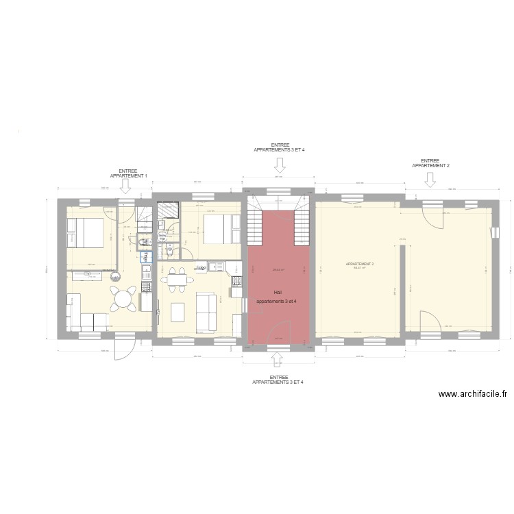 maison yvetot rdc4 . Plan de 0 pièce et 0 m2
