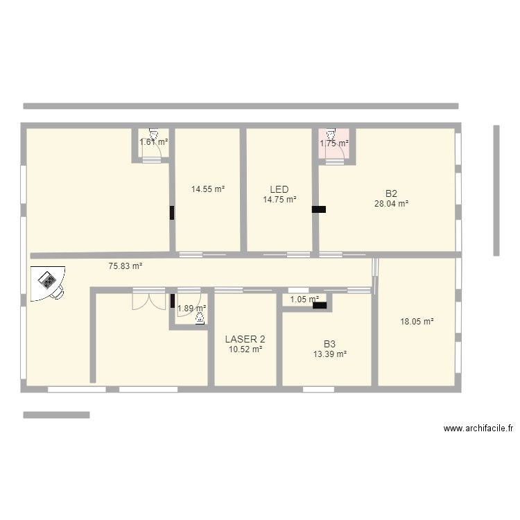 Cabinet A. Plan de 0 pièce et 0 m2