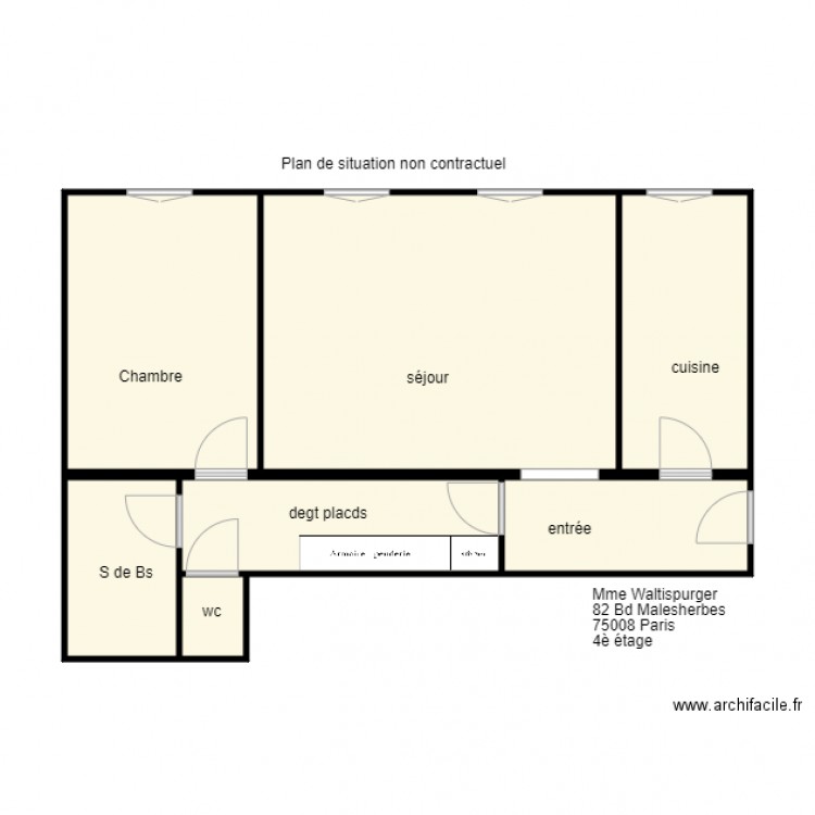 waltis. Plan de 0 pièce et 0 m2