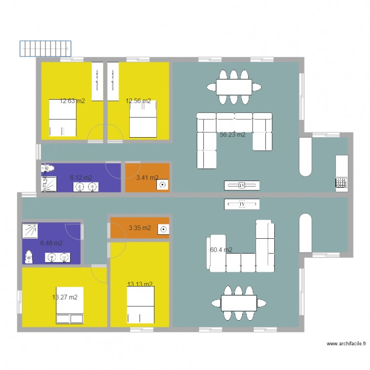 bandrani. Plan de 0 pièce et 0 m2