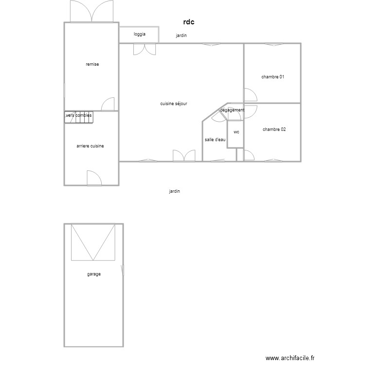 sachot am. Plan de 0 pièce et 0 m2