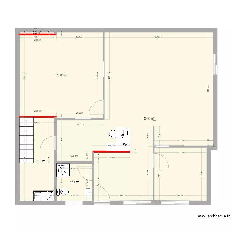 Cabinet Kiné travaux. Plan de Cabinet Kiné travaux. Plan de