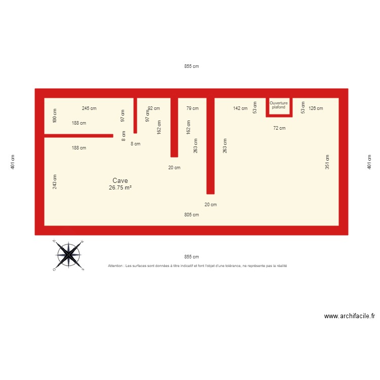 BI 2103 Cave coté. Plan de 0 pièce et 0 m2