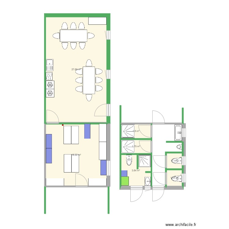 sanitaires méca 2. Plan de 0 pièce et 0 m2