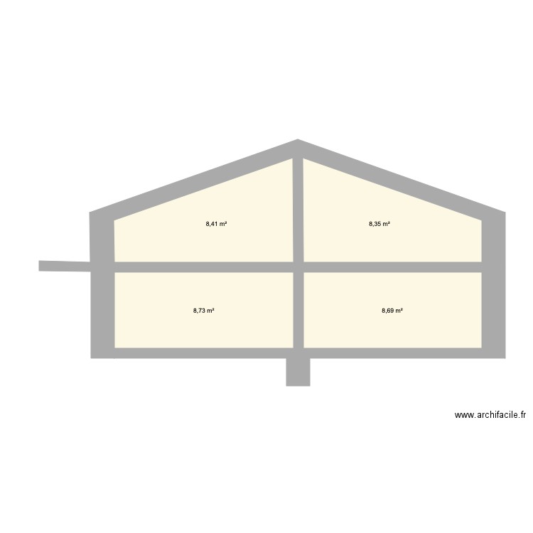 plan coupe. Plan de 0 pièce et 0 m2