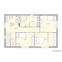 PLAN ETAGE CONSTRUCTION SDB BAIGNOIRE ANGLE