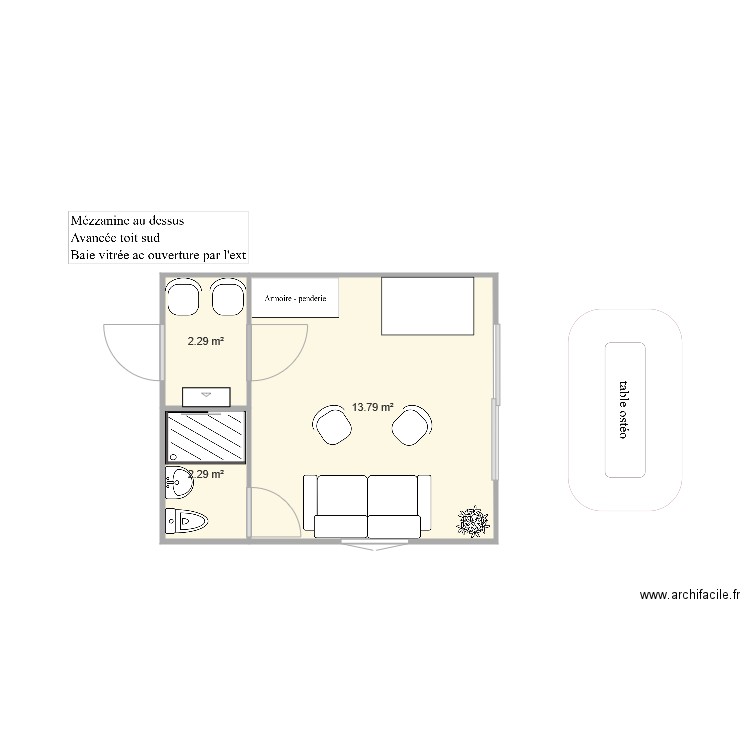 cab2. Plan de 0 pièce et 0 m2