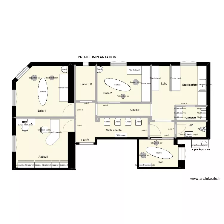CABINET IMPLANTATION. Plan de CABINET IMPLANTATION. Plan de