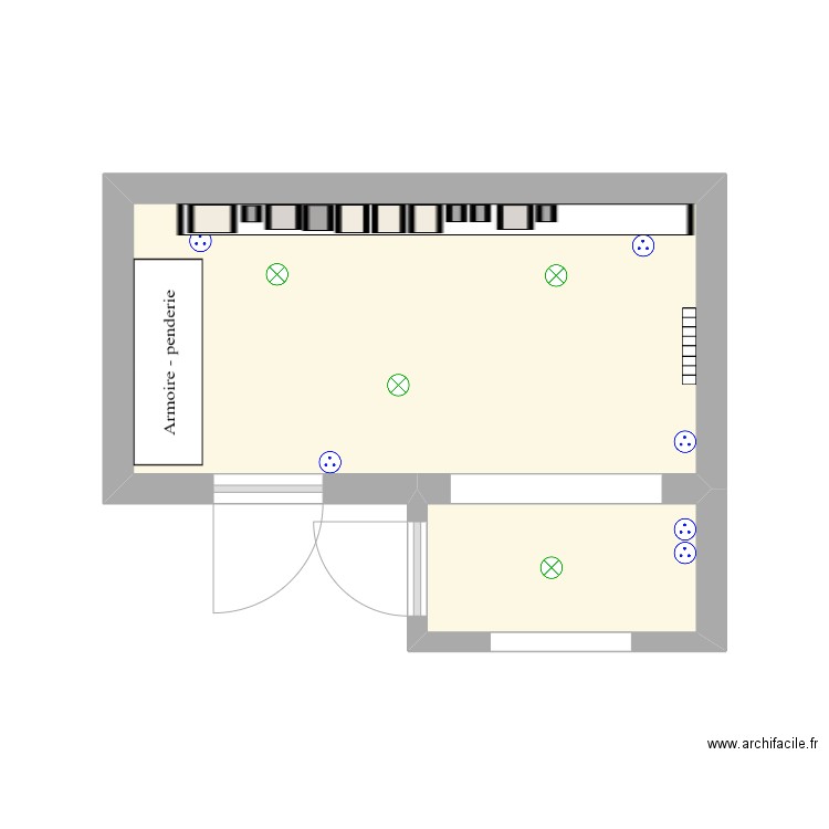 bibliothéque velaux. Plan de 2 pièces et 14 m2