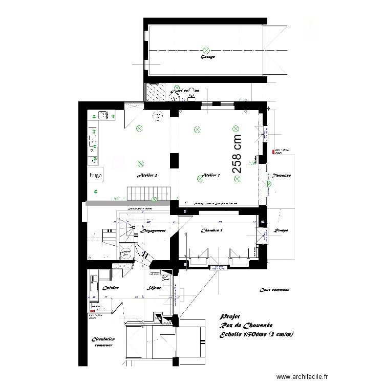 gambetta. Plan de 0 pièce et 0 m2