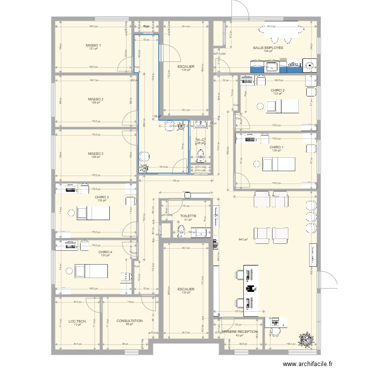 Nouvelle clinique septembre 2021 version architecte. Plan de 0 pièce et 0 m2