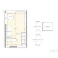 Le Corbusier Chambre1 avec lit 160