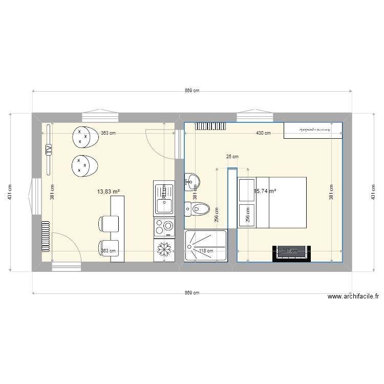 Banque de France. Plan de 0 pièce et 0 m2