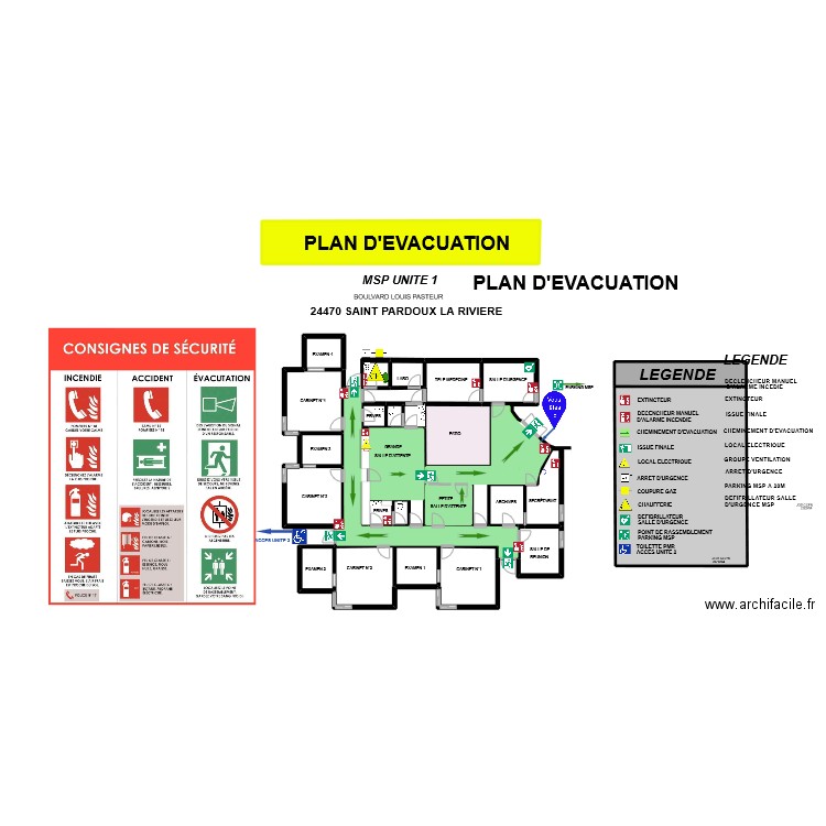 MSP SPECIALISTE SPDX BIS. Plan de 34 pièces et 513 m2