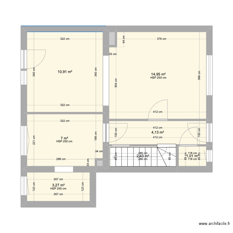 ALAIN RDC ACTUEL 2. Plan de 9 pièces et 44 m2