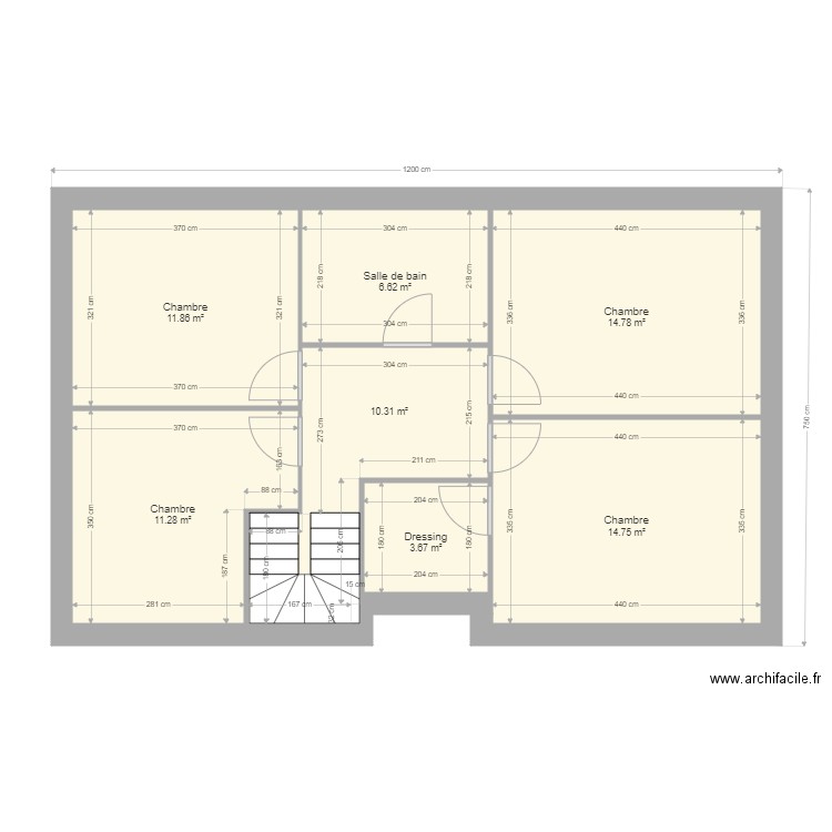 sci 2 papillon fleurines etage. Plan de 0 pièce et 0 m2