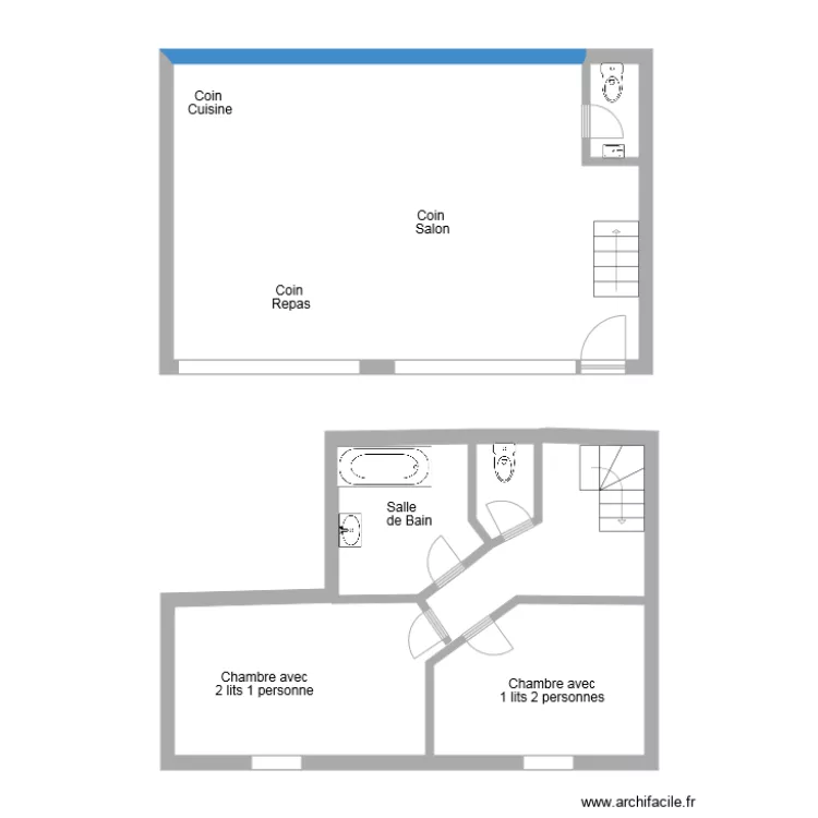 G&icirc;te 3024. Plan de 