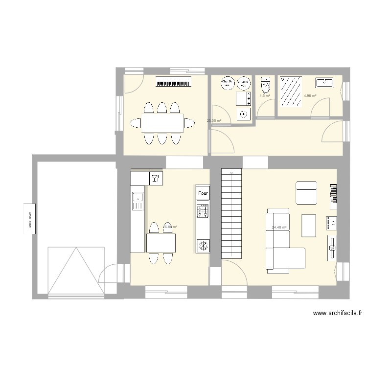 sausseyRDCprojetAurelienV4. Plan de 0 pièce et 0 m2