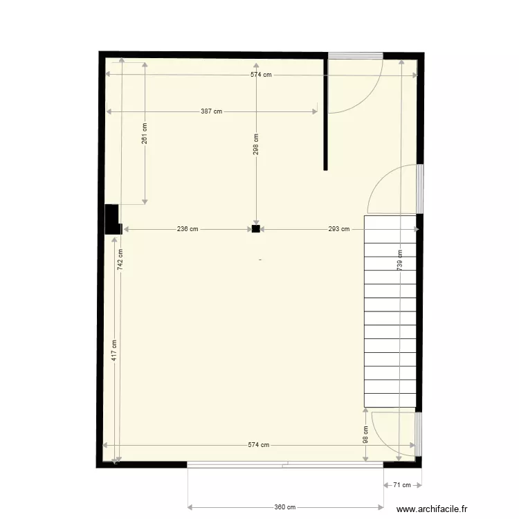 maison. Plan de 