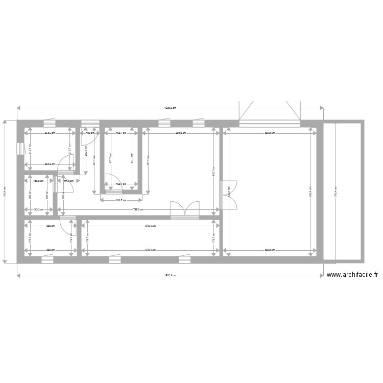 hangar. Plan de 0 pièce et 0 m2
