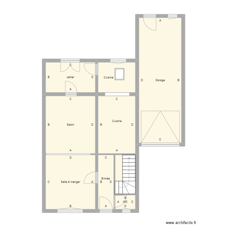 dubuisson2 rdc. Plan de 0 pièce et 0 m2