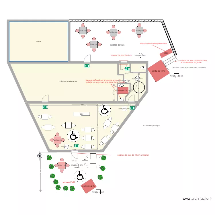 vagabon travaux. Plan de 0 pièce et 0 m2
