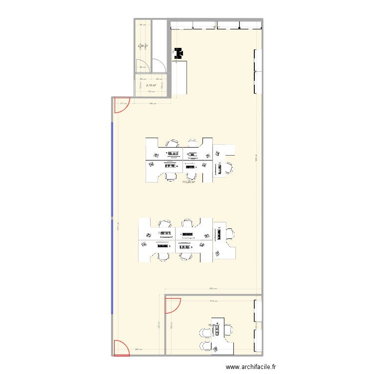 BE AUTO2. Plan de 4 pièces et 134 m2