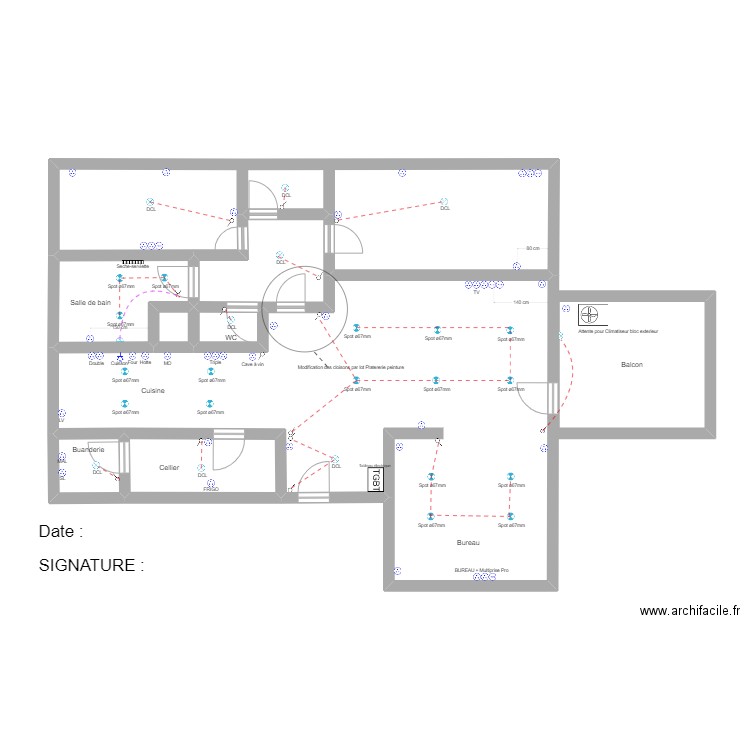  Projet Boutier - Bron. Plan de 9 pièces et 114 m2