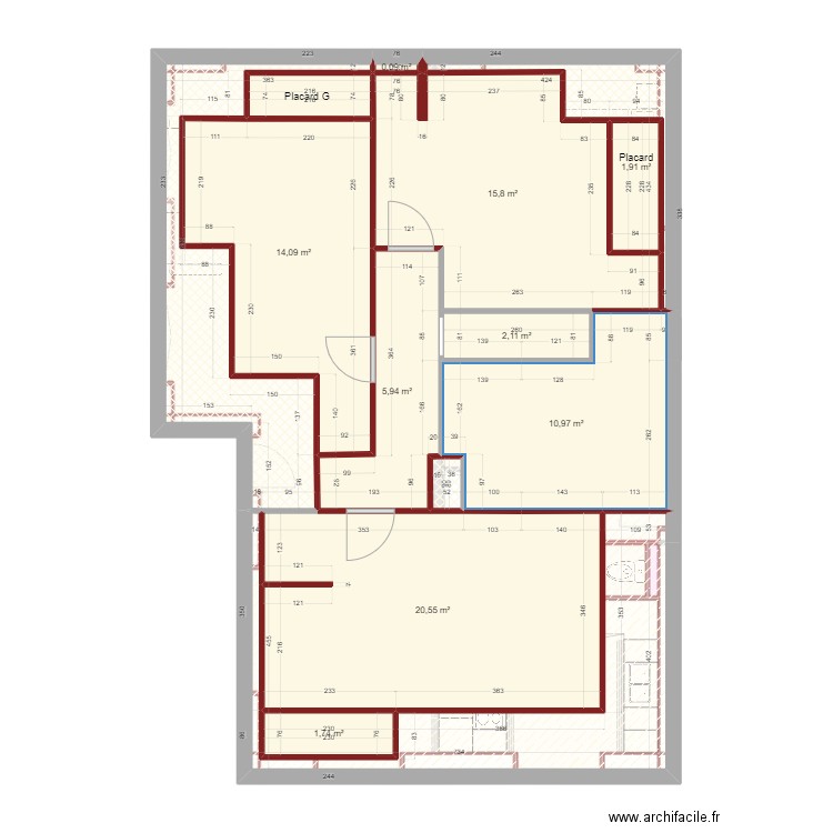Plan La Neuville Aout 2023. Plan de 49 pièces et 290 m2