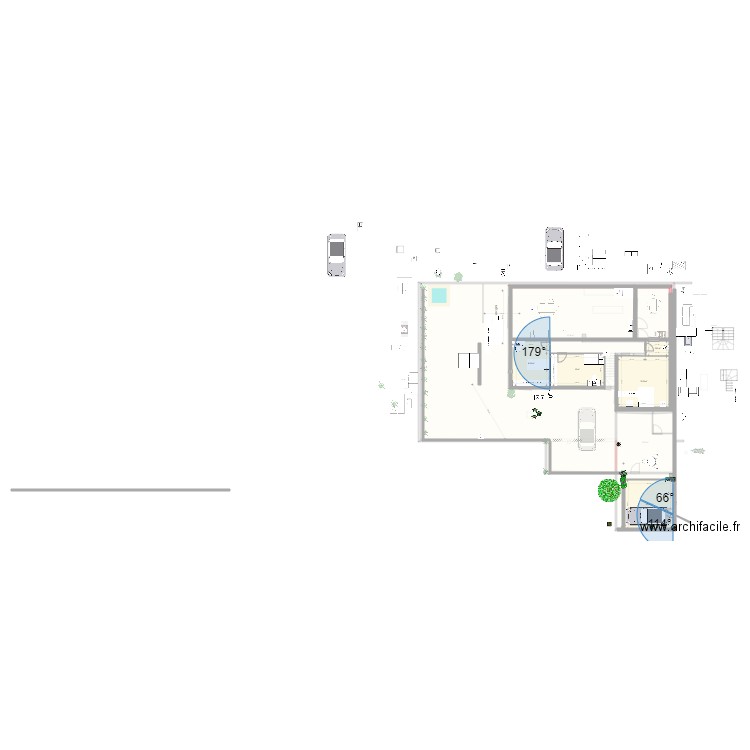 plano 1. Plan de 13 pièces et 612 m2