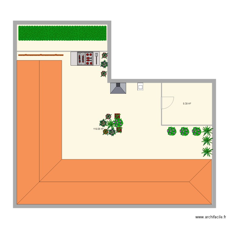 dernier etage. Plan de 0 pièce et 0 m2