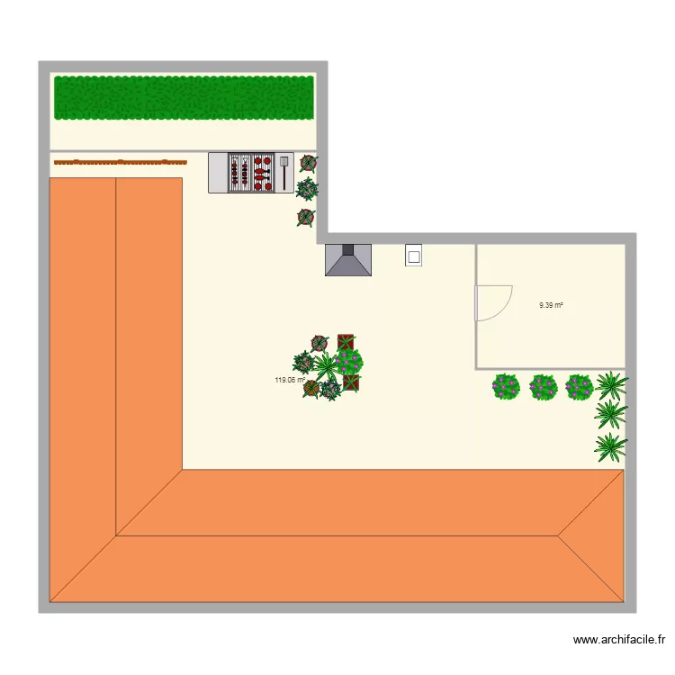 dernier etage. Plan de 