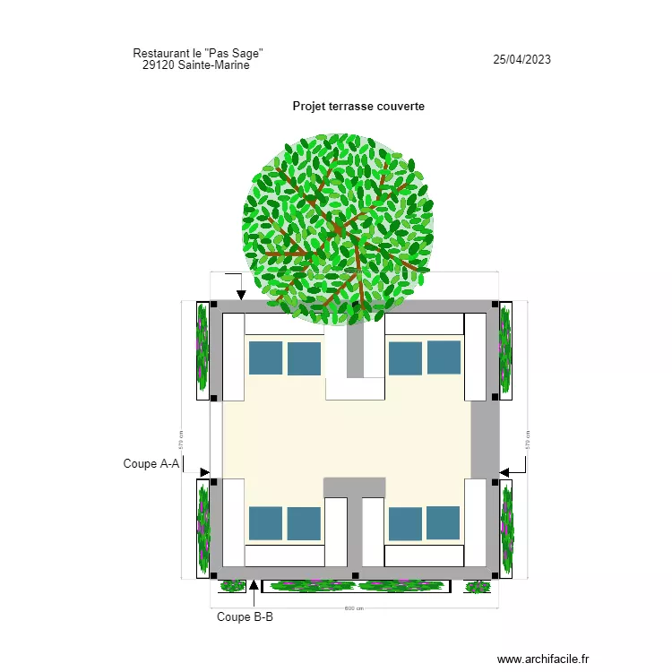 Existant Terrasse Pas Sage. Plan de Existant Terrasse Pas Sage. Plan de