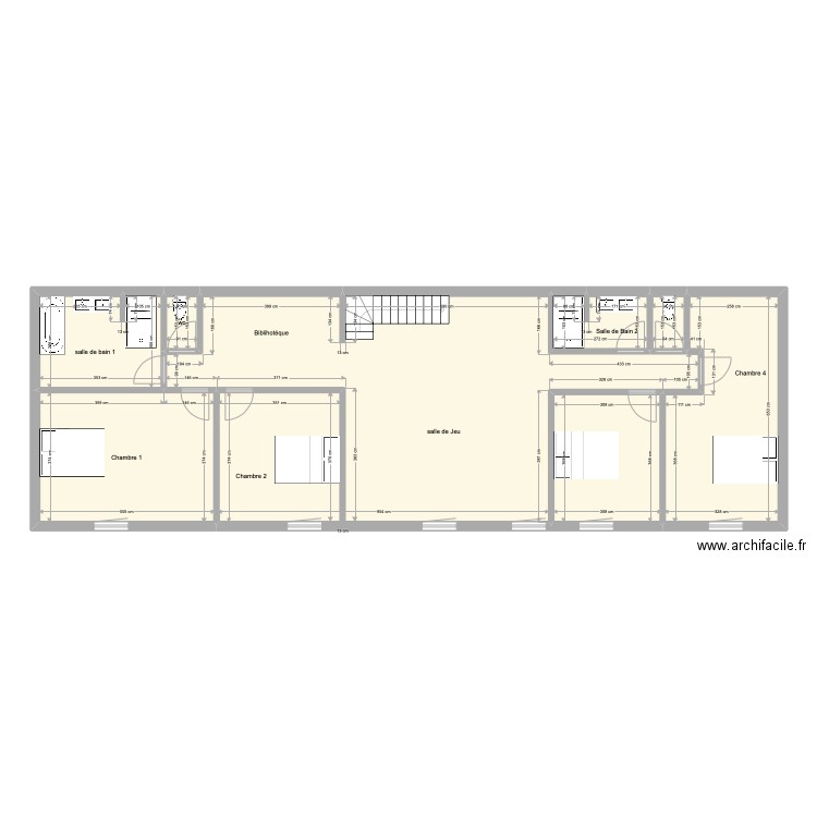 Maison Charlotta Tony Etage. Plan de 8 pièces et 133 m2