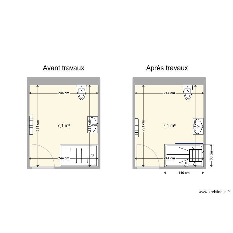 Sdb Meloni. Plan de 0 pièce et 0 m2