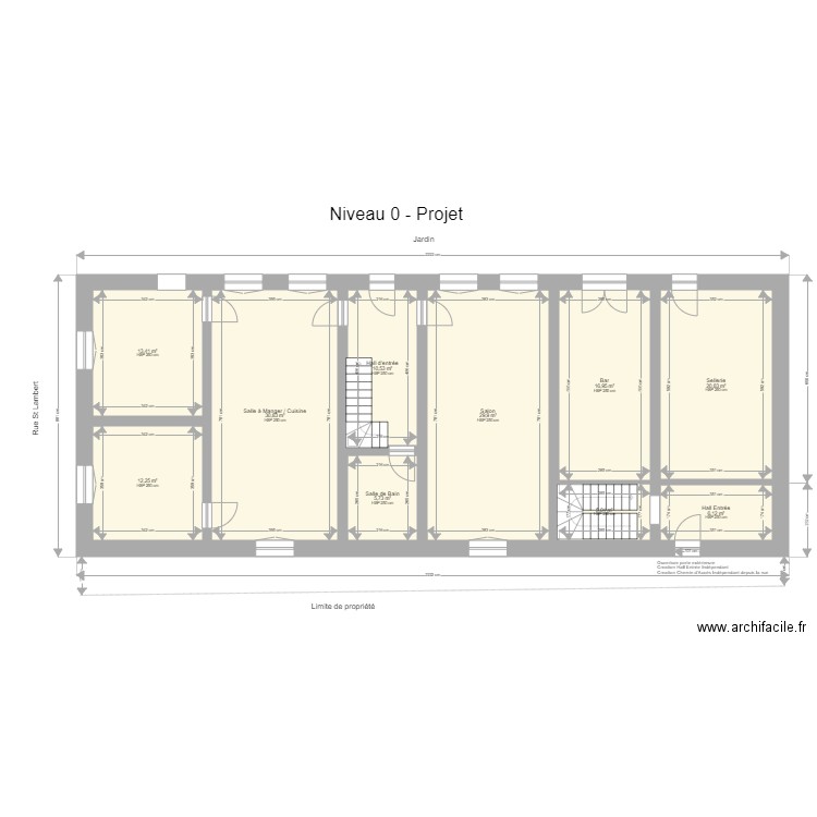 Tourinnes Rez Projet. Plan de 0 pièce et 0 m2