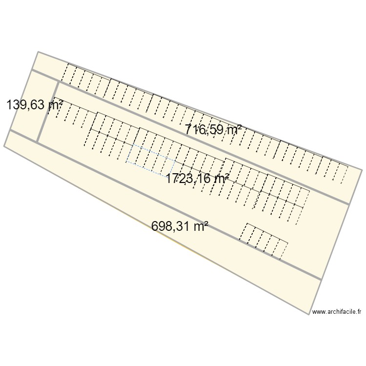 viry2. Plan de 4 pièces et 3278 m2