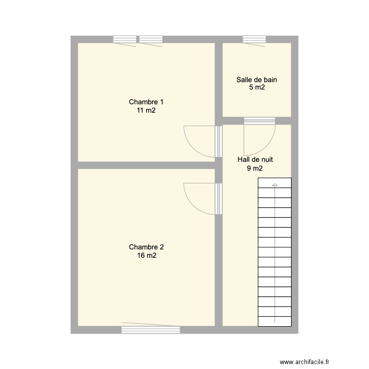 1er étage. Plan de 0 pièce et 0 m2