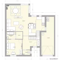 Etage 3 chambres cuisine agrandie meubl&eacute;