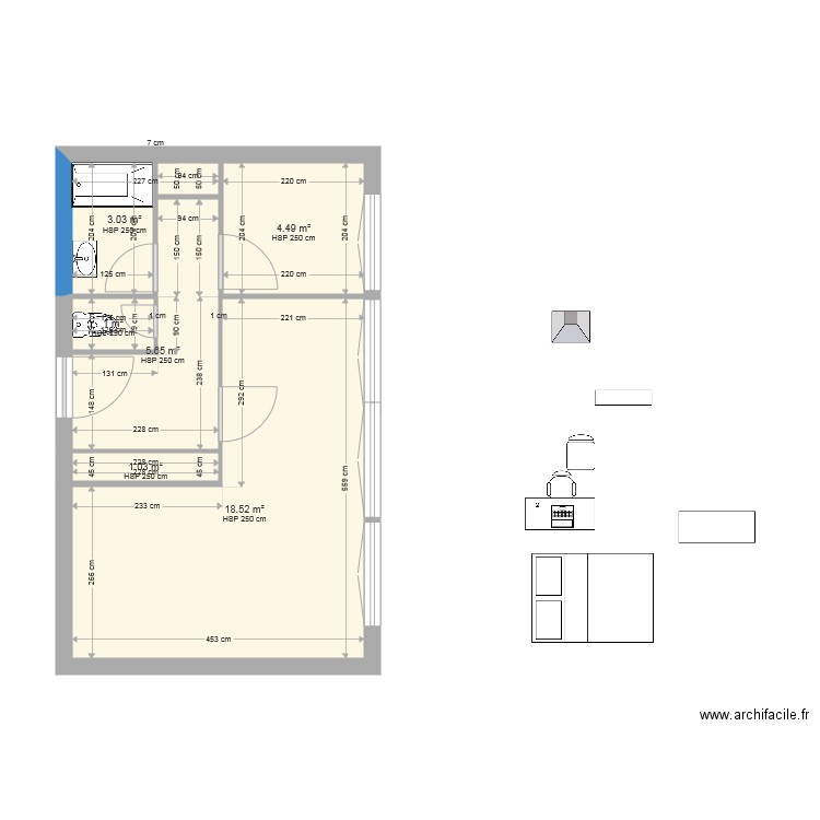 PLAN 39 av Gare Asse ACTUEL. Plan de 0 pièce et 0 m2