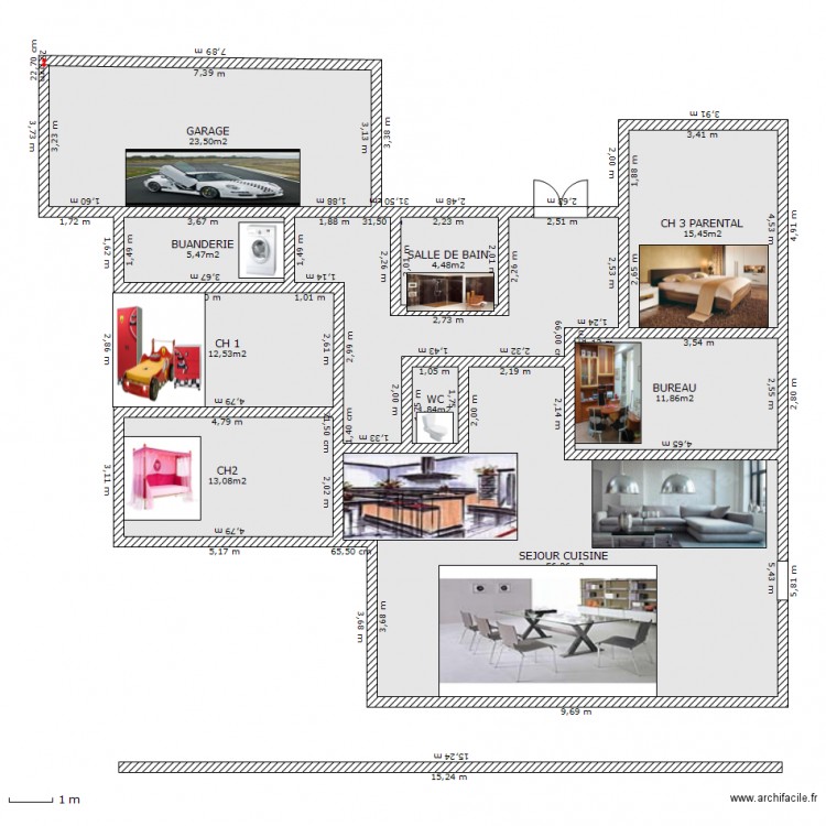 PLAN 2 AVEC PHOTO. Plan de 0 pièce et 0 m2