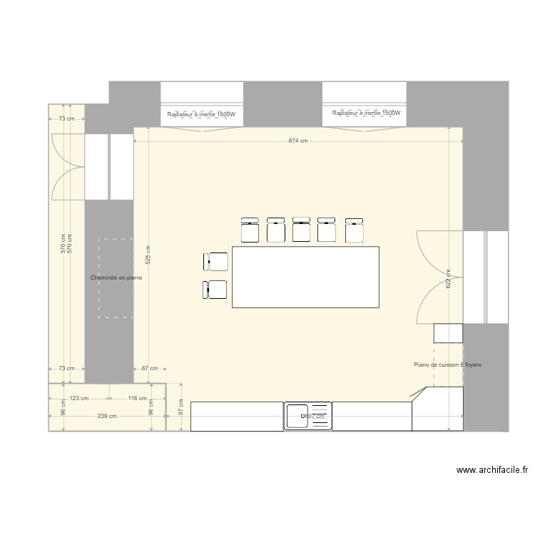 cuisine Kerdreho 2. Plan de 0 pièce et 0 m2