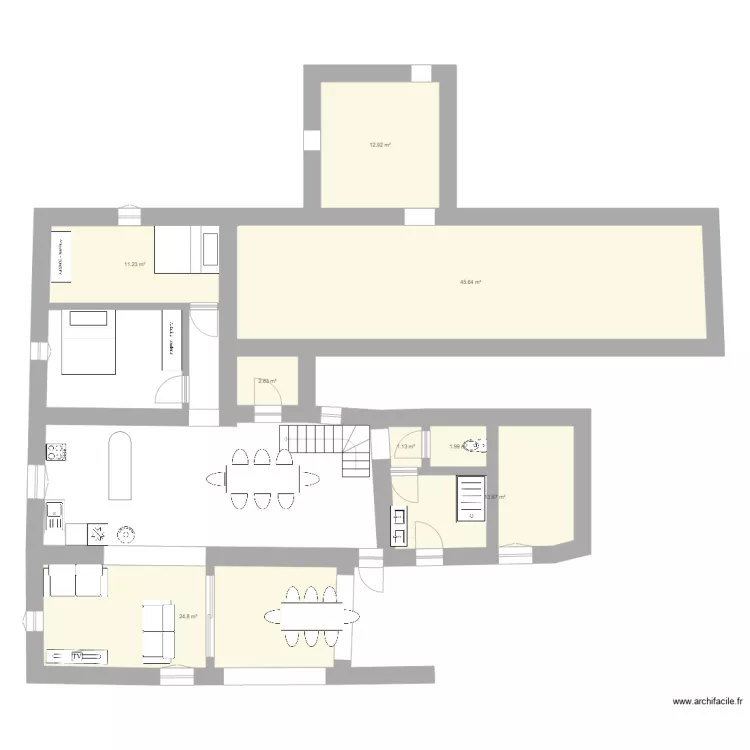 Essai appart Gp evol 2. Plan de 