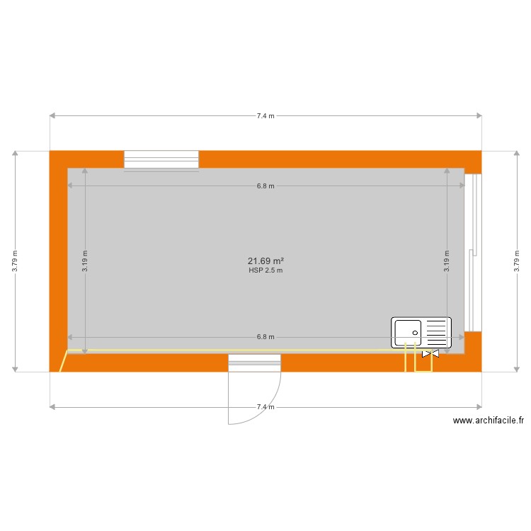 atelier Ghislaine Longin. Plan de 0 pièce et 0 m2