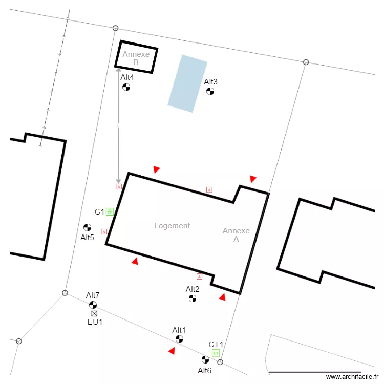 parcelleABC0014. Plan de 