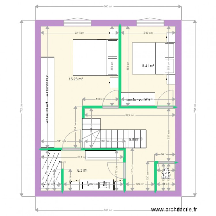 Noirmoutier étage V2. Plan de 0 pièce et 0 m2