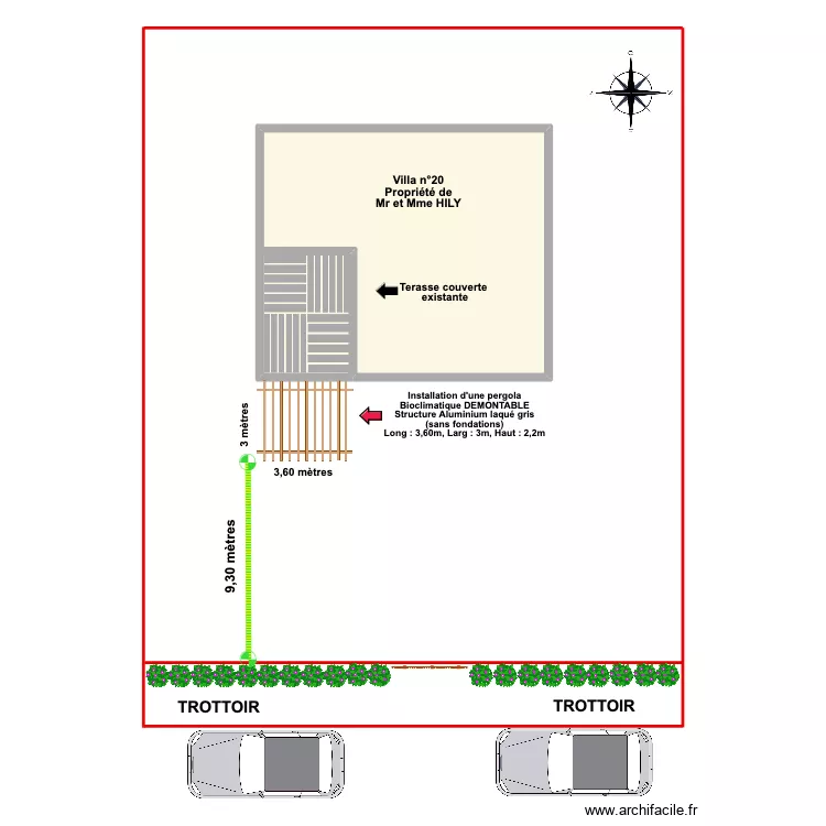 HILY PERGOLA 110523. Plan de HILY PERGOLA 110523. Plan de