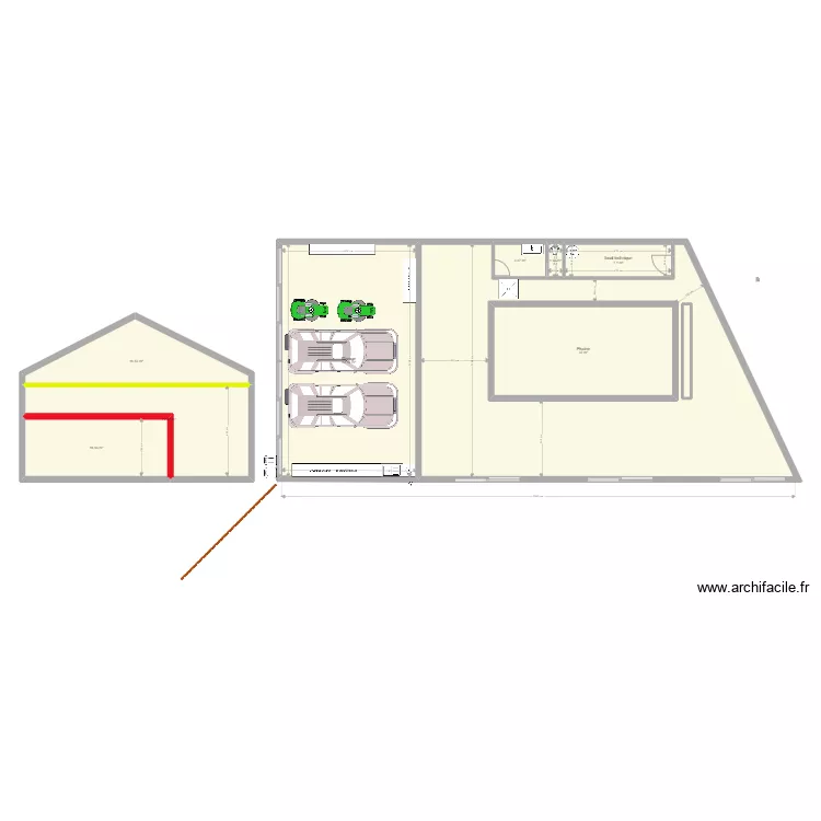 La Soudelle Hangar. Plan de 
