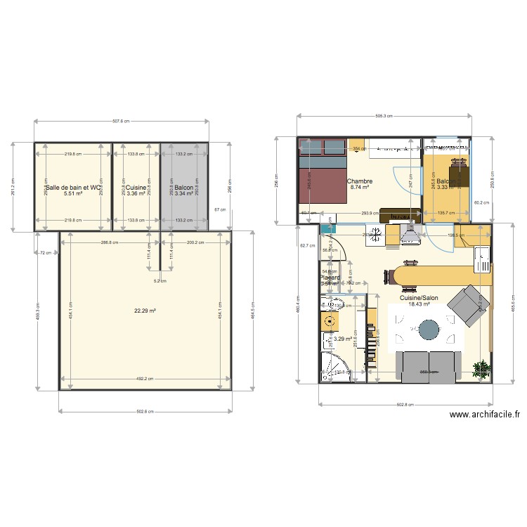 Appartement 3. Plan de 0 pièce et 0 m2
