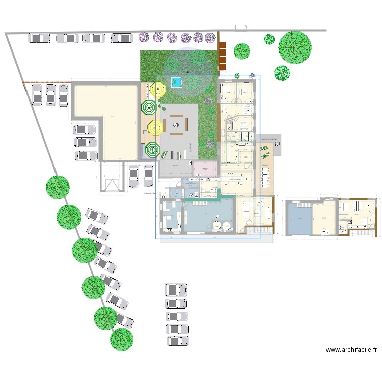 maison flowers 17. Plan de 24 pièces et 457 m2